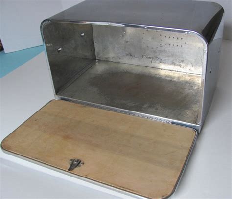 beauty boy stainless steel bread box|Vintage Chrome Bread Box Beauty Box by Lincoln Stainless .